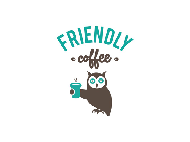 Логотип для сети кофеен - Friendly coffee