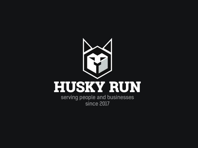 Логотип для логистической компании - Husky run