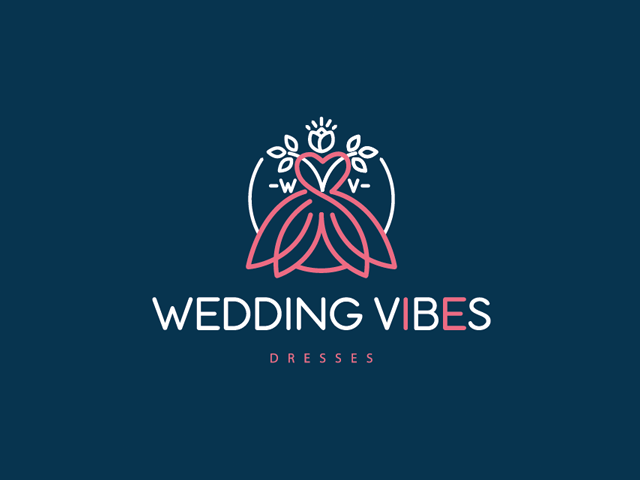 Логотпи для свадебного салона - Wedding Vibes