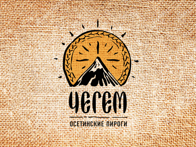 Логотип для ресторана - Чегем. Осетинские пироги