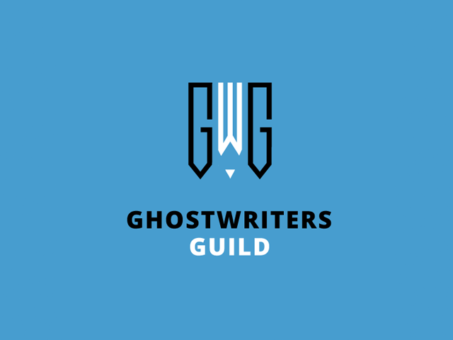 Логотип для маркетплейса Ghostwritersguild. Платформа для студентов и райтеров по выполнению учебных, научных и консалтинговых работ.