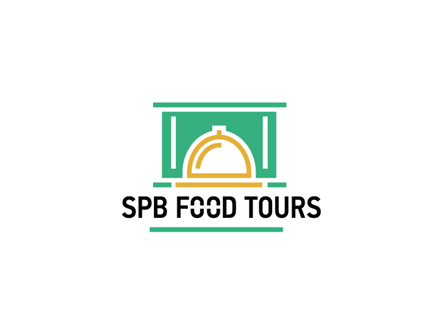Логотип для агентства экскурсионных услуг SPB Food Tours. Санкт-Петербург.