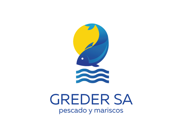 Логотип для торговой компании Greder S.A. Экспорт рыбы из стран Латинской Америки, Аргентина, Уругвай