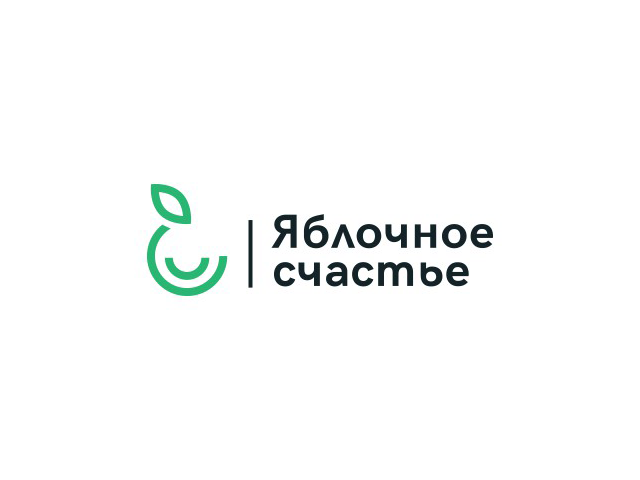 Логотип для магазина техники Apple. Яблочное счастье