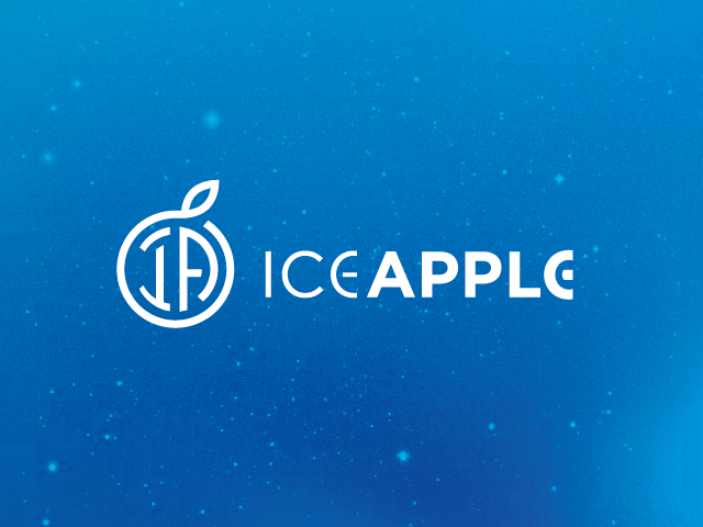 Логотип для магазина и мастерской техники Apple. Ice Apple