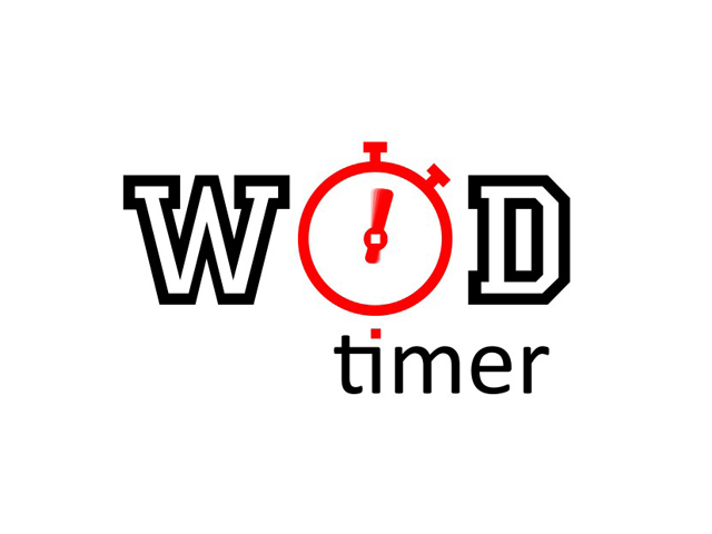 WOD-timer. Логотип для спортивного приложения