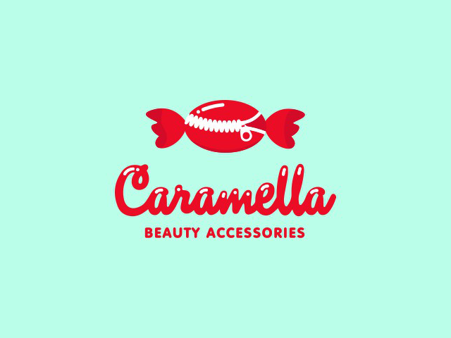Логотип для бьюти аксессуаров Caramella