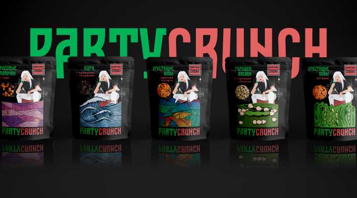 Упаковка для азиатских снеков "PartyCranch"