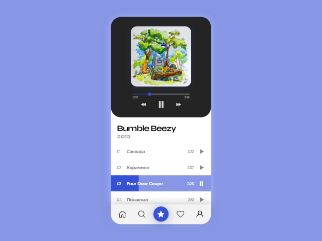 Дизайн музыкального приложения