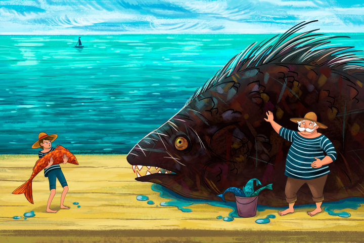 Крупная рыба