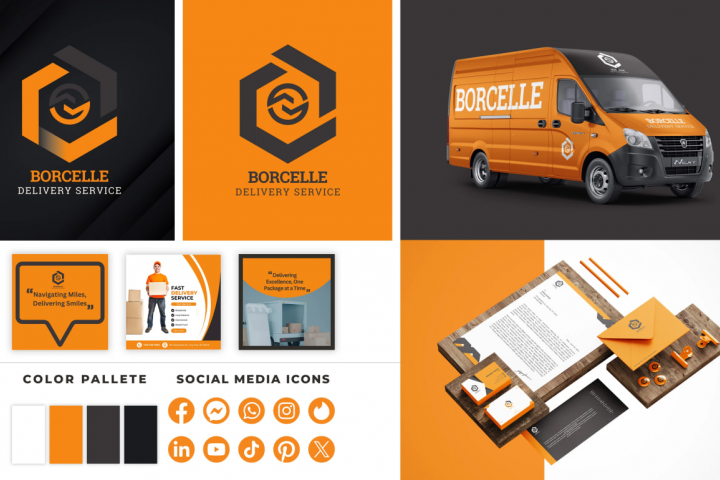 Разработка фирменного стиля для службы доставки