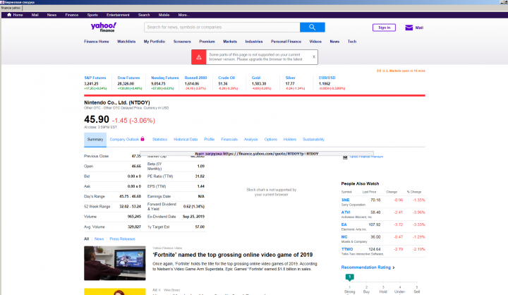 Парсер валют с finance.yahoo.com в Excel