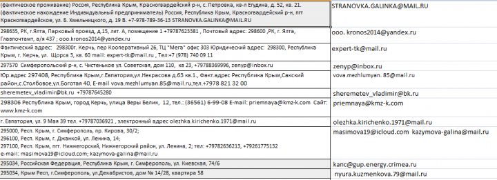 извлечение email