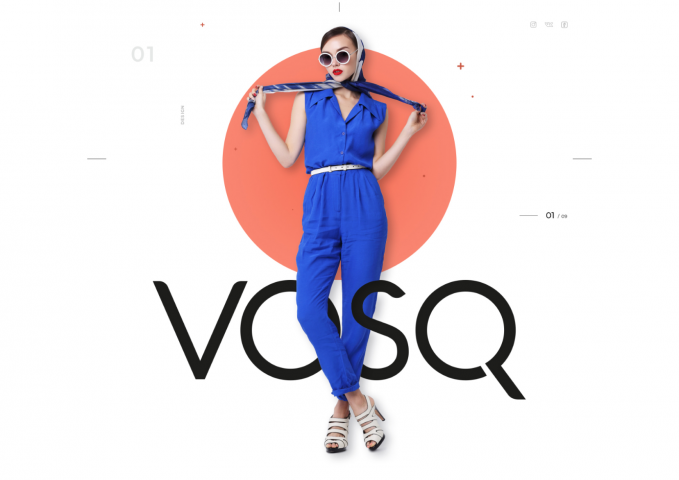 VOSQ — дизайн интернет-магазина одежды и обуви
