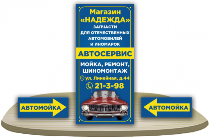 Вывеска + Указатели