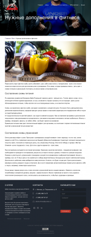 Информационная статья для блога. Нужные дополнения в фитнесе