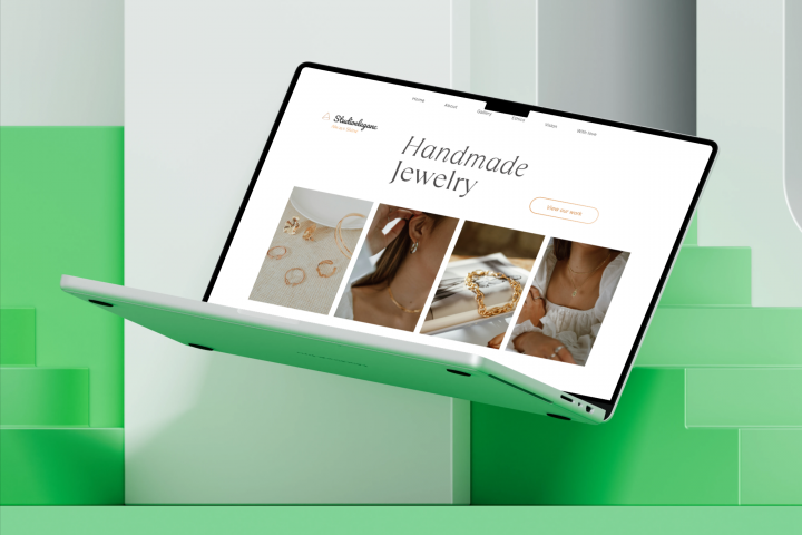 Дизайн сайта студии ювелирных изделий ручной работы.