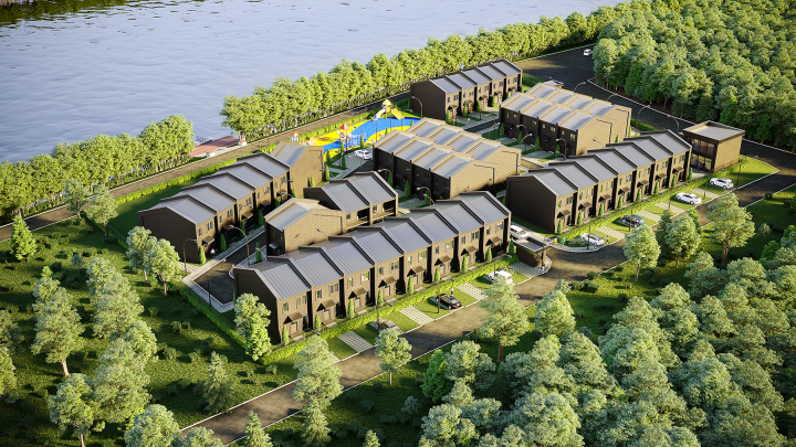 Визуализация коттеджного поселка "Neva-Life"