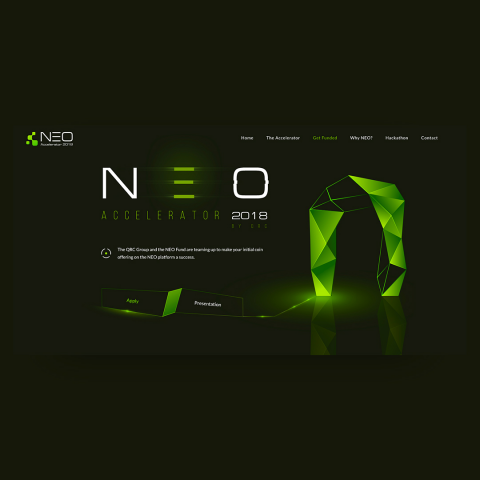 Разработка Landing Page для компании NEO (Blockchain)