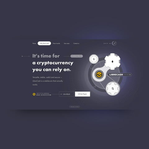 Landing Page для проведения ICO (Фонд LibreCash)