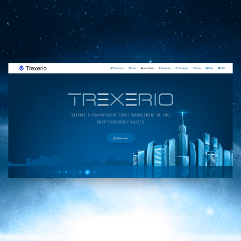 Landing Page для проведения ICO (биржа Trexerio)