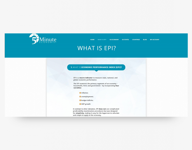 Разработка информационной страницы WHAT IS EPI?