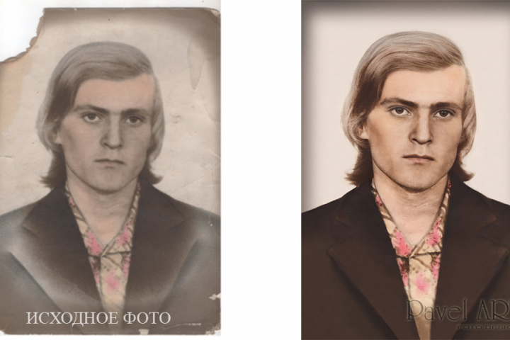 Старое фото 16. Реставрация портрета.