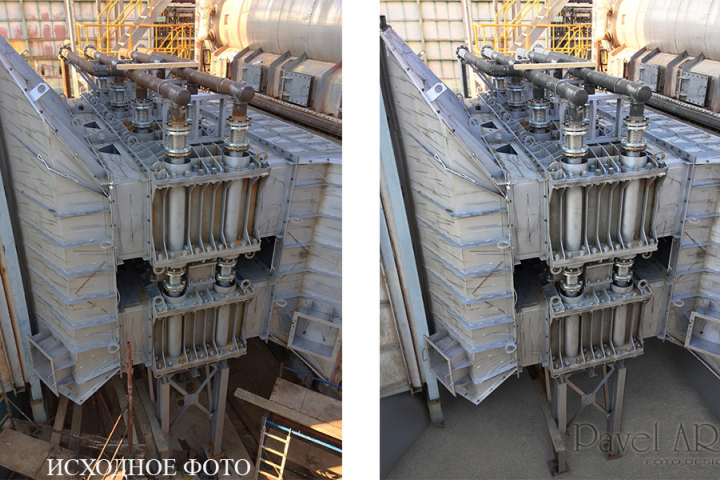 Обработка фотографии. Удаление лишних деталей.