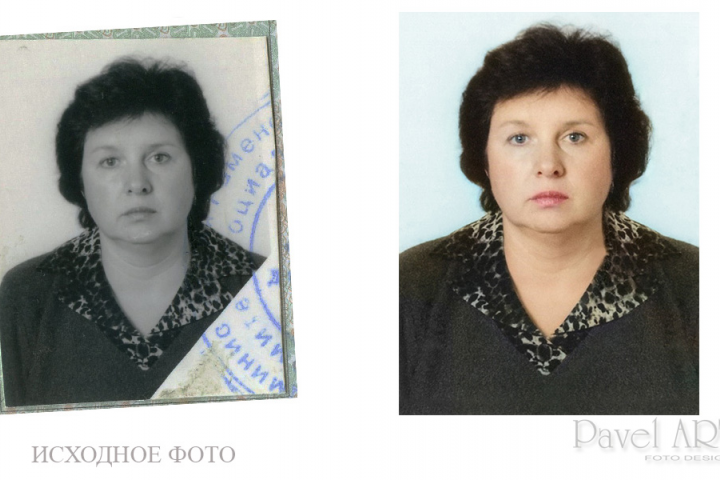 Ретушь и колоризация(раскрашивание) старого фото.