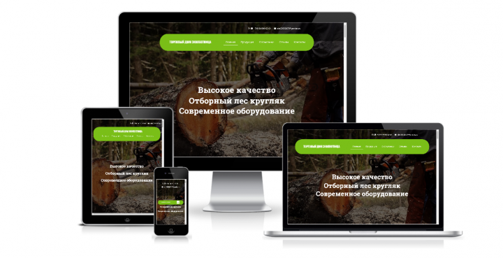 Лендинг для пилорамы