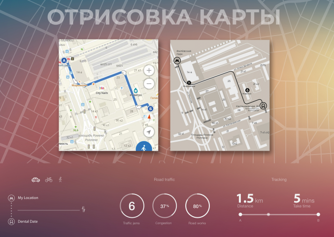 Отрисовка карты