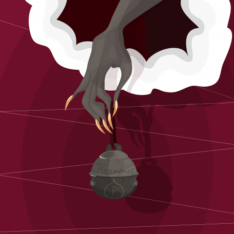 Новогодняя иллюстрация Krampus