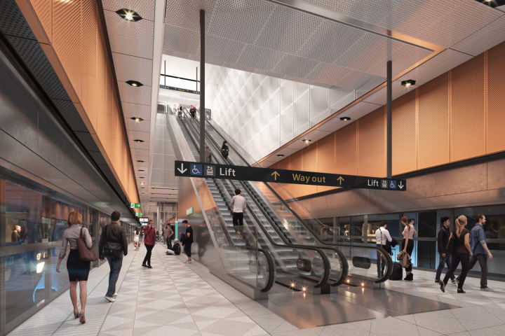 Реконструкция центральной станции метро, г. Сидней.