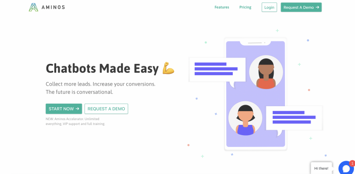 Платформа для создания чатботов Aminos
