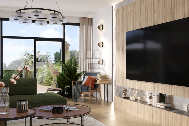 Создание и 3D визуализация интерьера домика под Тбилиси -3