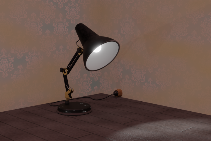 Лампа на столе