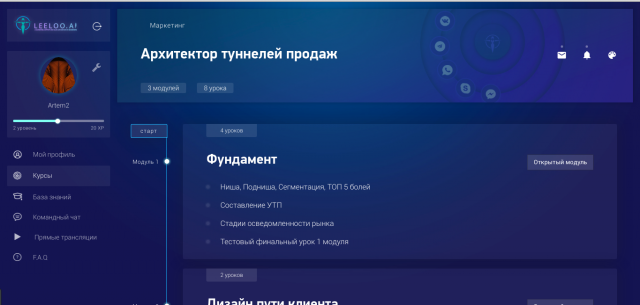 LeeLoo Обучающая платформа