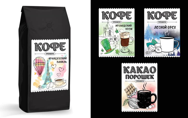 Этикетка для кофе