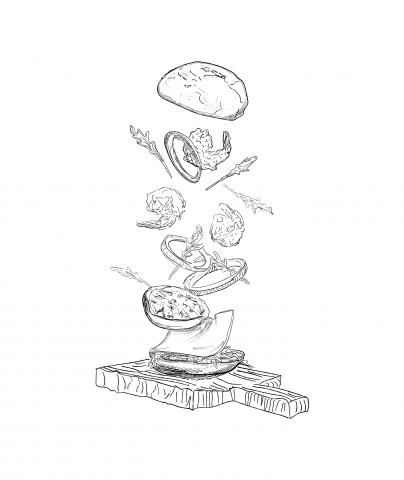 Гравюра Бургер