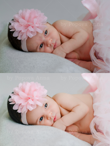 Ретушь Newborn