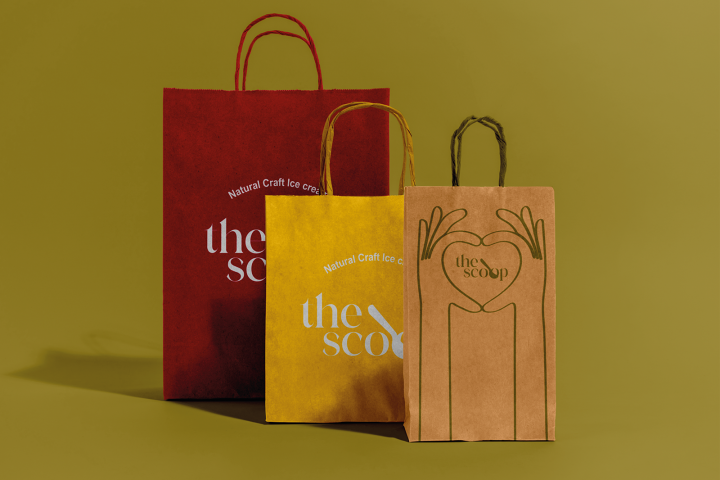 Фирменный стиль мороженого The Scoop