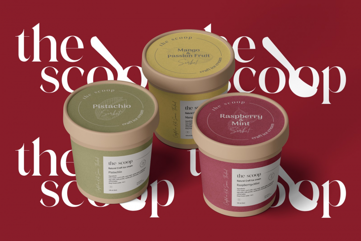 Разработка серии крафт-мороженого The Scoop. Тайский заказчик