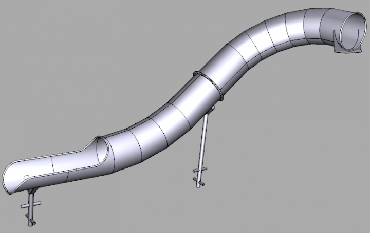 Горка тунельная
