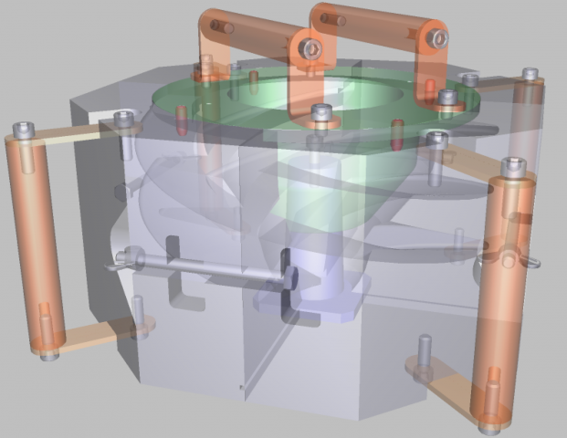 Пресс-форма литья свайного винта