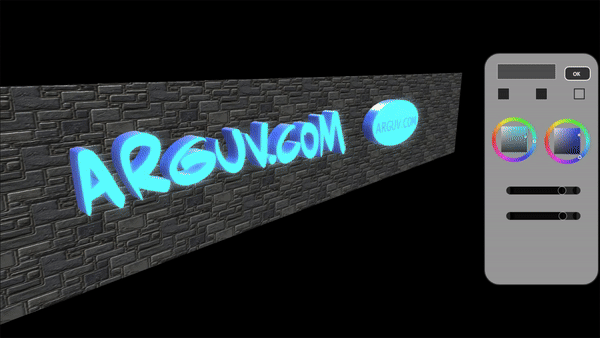 3D конструктор световой вывески с лайтбоксом.