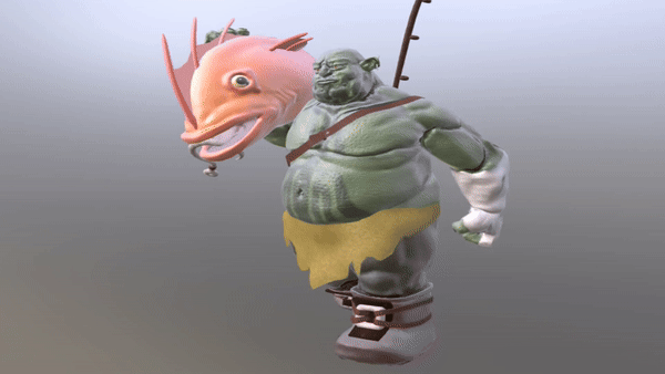 Риггинг персонажа и анимация, мимика и мелкая моторика.