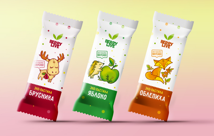 Персонажи и упаковка на детскую эко-пастилу. Часть 2