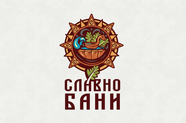 логотип для сети городской бани