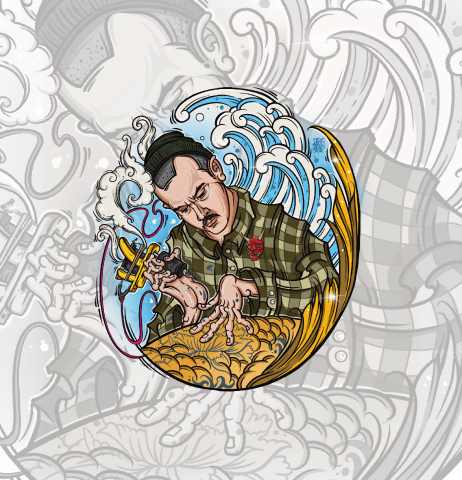 Иллюстрация для тату мастера