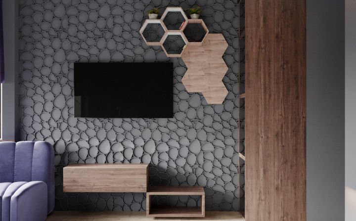 Визуализация кухни в 3D в стиле Loft
